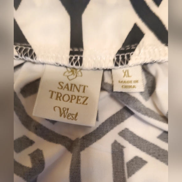 Saint Tropez West Black and White Patterned Mini Dress - Picture 3 of 6